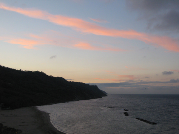 Colori del tramonto in Baia Flaminia