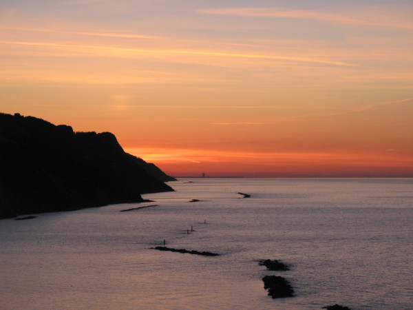 Colori al tramonto in Baia Flaminia