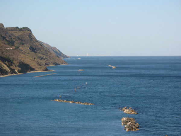 Colori vivaci nel panorama dalla Baia Flaminia