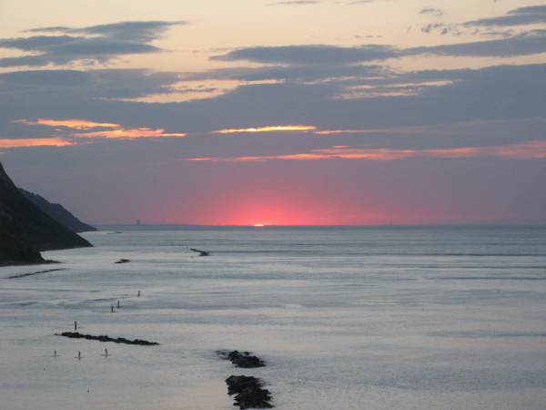 Ultimi raggi di sole nel tramonto del 23 giugno 2015