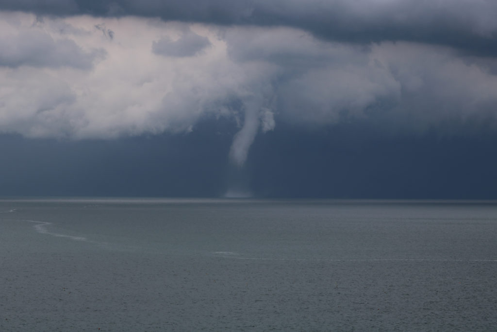 Terza tromba d'aria in Baia Flaminia il 25 giugno 2018