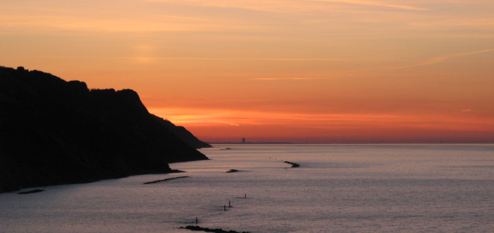 Colori al tramonto in Baia Flaminia