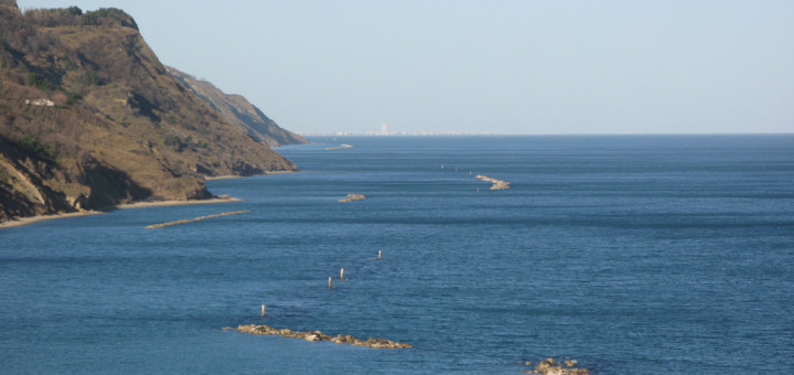 Colori vivaci nel panorama dalla Baia Flaminia