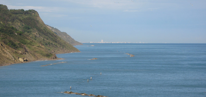 Vista mattutina di Rimini da Baia Flaminia