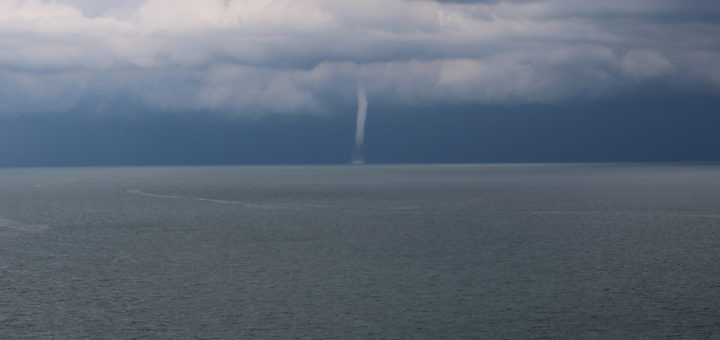 Prima tromba d'aria in Baia Flaminia il 25 giugno 2018